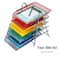 Mind Reader 5-Tier Paper Tray Organizer with Multicolor Trays, Classroom File Organizer for Teachers, Metal Mesh, Assorted Colors